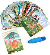 Alphabet Water Coloring Cards, Water Coloring Educational Toys for Toddler ABC Letter Learning fo...