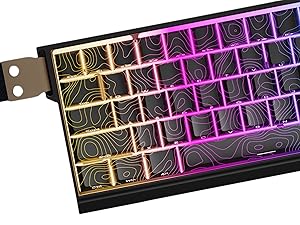 womier black topographic keycap,shine through keycaps 60 75 percent,cherry profile key caps