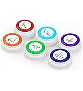 HEROSS Dog Buttons for Communication, 6pcs Dog Talking Button Set, 30s Voice Recording Button Pet...