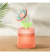 Cute Flower Mini Humidifier, 260ml Sunflower Desktop Humidifiers for Bedroom, Portable Small Cool...