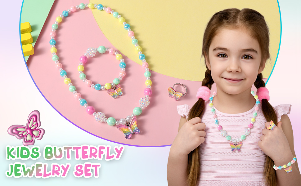 butterfly necklace for girls