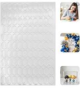 Kelyva Clear Double Sided Adhesive Stick Dots,Removable Sticky Tack Glue Dots for Wall, Craft, Pa...