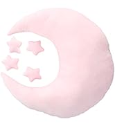 Photography Moon Pillow for Newborns, Soft Baby Posing Pillow with Moon and Star Celestial Decor ...