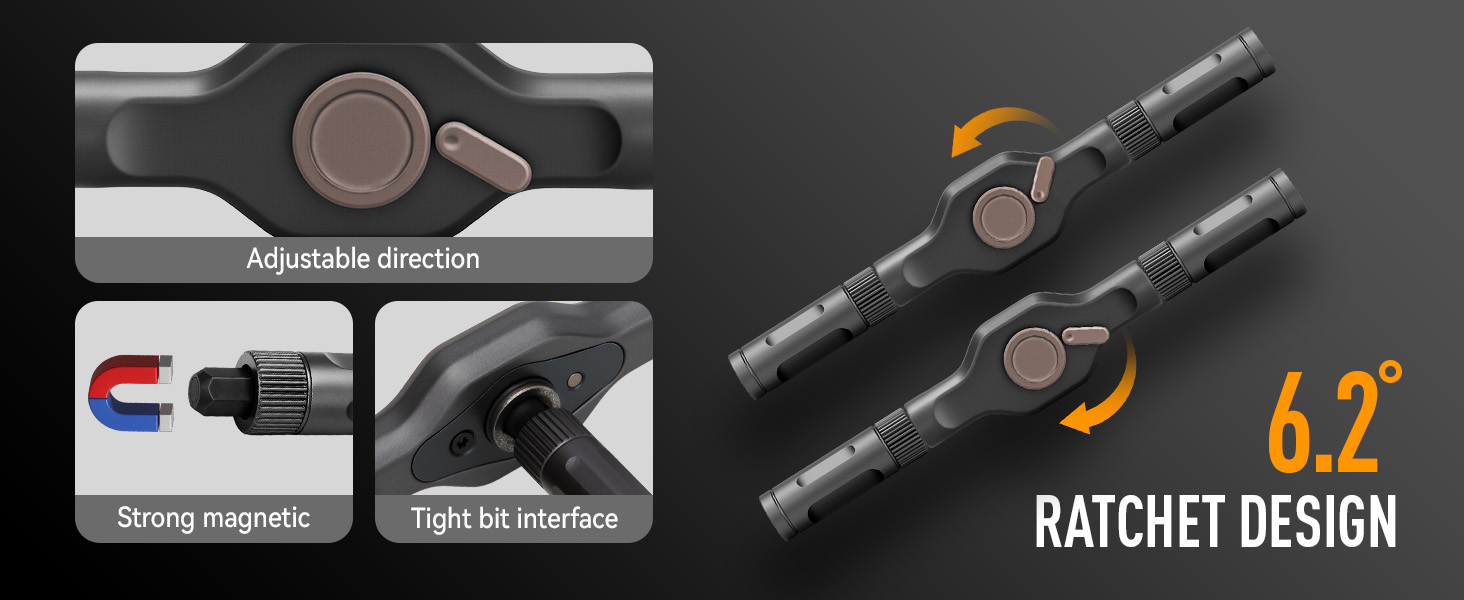 magnetic ratchet screwdriver set