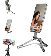 Magnetic Phone Tripod for MagSafe, Aluminium Grip Stand Foldable Portable Mini Desk Travel Phone ...