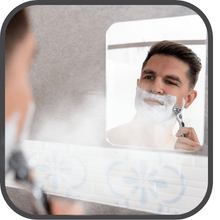 fogless shower shaving mirror antifog