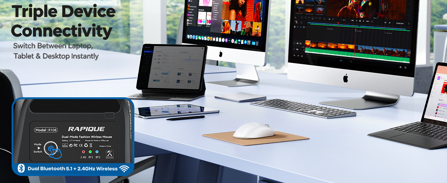 R108 Bluetooth Wireless Mouse