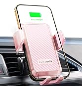 JOYMASS Wireless Car Charger, 15W Fast Charging Auto Clamping Car Charger Cell Phone Holder Mount...