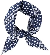 Kachanaa 28''x28'' Large Cotton Bandana Headband,Soft Fabric Neck Scarf,Multi-purpose Head Wrap P...