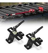 BUNKER INDUST Farm Jack Mount for Roof Rack, 2 Pcs High Lift Jack Mounting Brackets Works with M6...