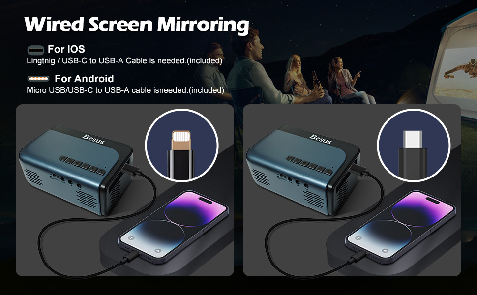 projector;mini projector;portable projector;projector with wifi and bluetooth;projector for bedroom