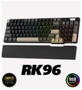 RK ROYAL KLUDGE RK96 RGB Limited Ed, 90% 96 Keys Wireless Triple Mode BT5.0/2.4G/USB-C