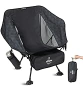 ATEPA UFO3.0 Backpacking Camping Chair, Ultralight Extra Wide Comfortable Folding Chairs Heavy Du...