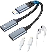 Opluz iPhone Splitter for Charging and Headphone,2 in 1 Dual Lightning Splitter for Earphone, iPh...
