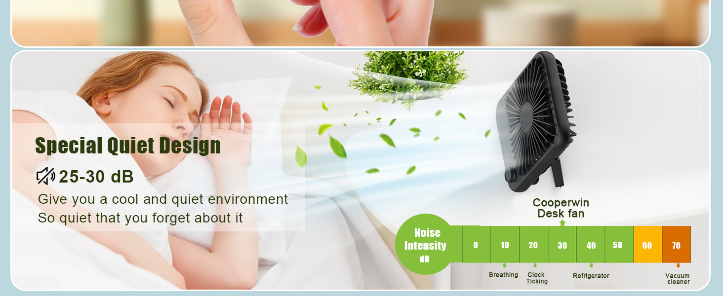 desk fans small quiet