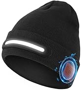 Atapeas LED Beanie Hat with Bluetooth-Tech Gifts for Men and Women, Wireless Hat Beanie Cap Headl...