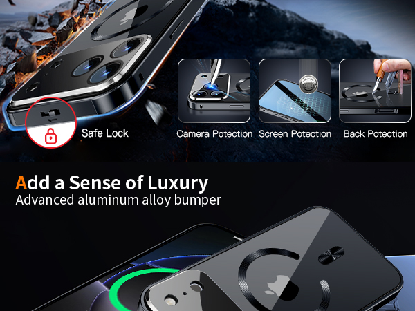 Magnetic Privacy Case for iPhone 17 Pro [Compatible with MagSafe]