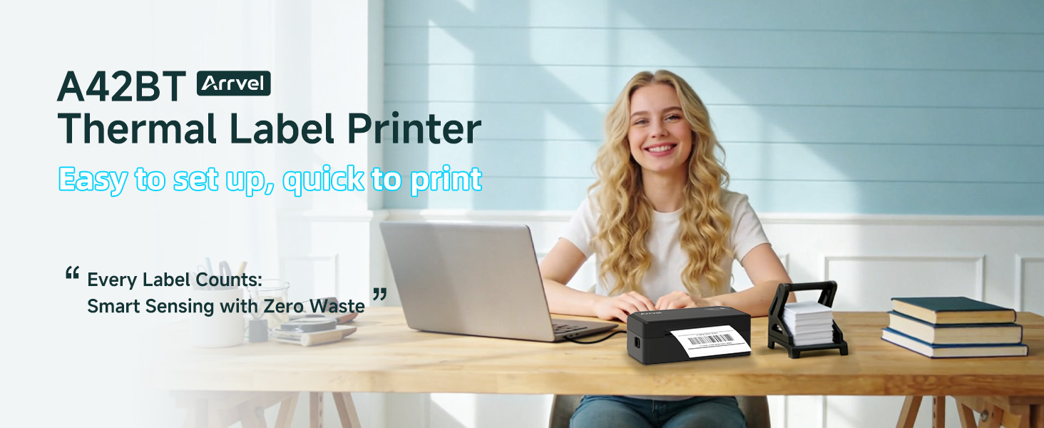 arrvel label printer for shipping packages home office small business mailing essentials