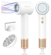 Hair Dryer, High-Speed Ionic Low Noise Blow Dryer with Brushless Motor for Fast Drying, Thermo-Co...