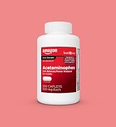 Basic Care Extra Strength Pain Relief, Acetaminophen Caplets, 500 mg, Pain Reliever/Fever ...