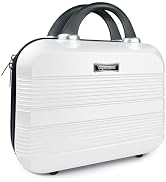 14 Inch Hard Shell Makeup Case, Mini Suitcase Vanity Case, Multi-Purpose Waterproof Hard Shell Co...