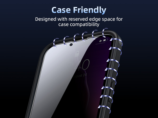 case friendly screen protector iphone 13 13pro 14