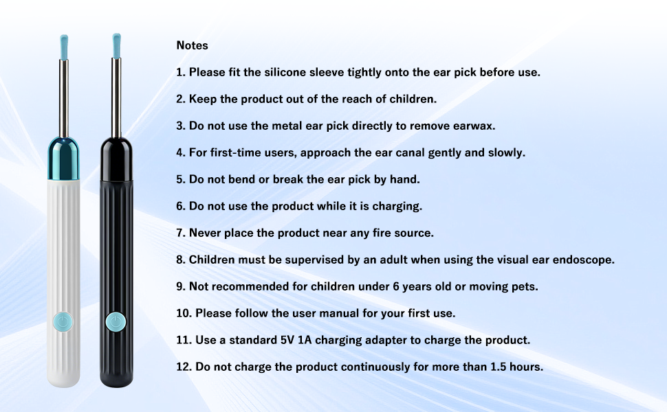 Notes of using the product