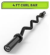 4 FT Olympic EZ Curl Barbell