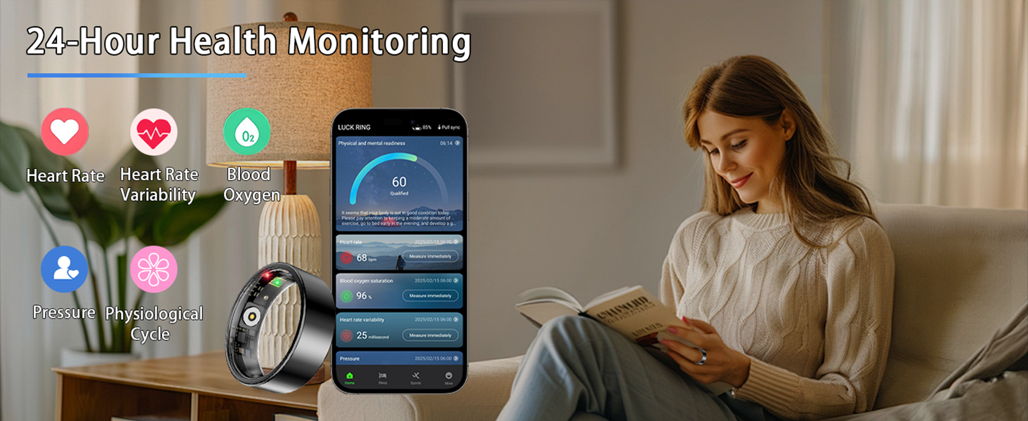 smart ring for women men, sleep tracker ring, fitness tracker, health ring, fitness rings for women