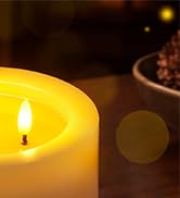 Extra Large Real Wax Flameless 3 Wick Candles
