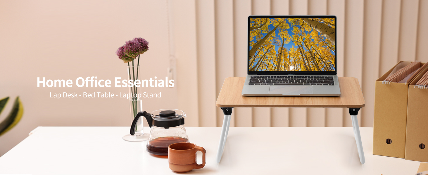 Ruxury Foldable Lap Desk Laptop Stand Bed Desk Table Tray