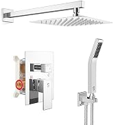 SR SUN RISE SRSH-F5043 Bathroom Luxury Rain Mixer Combo Set Wall Mounted Rainfall Shower Head Sys...