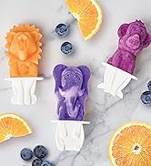 Tovolo 3D Ice Pop Molds Zoo Animals