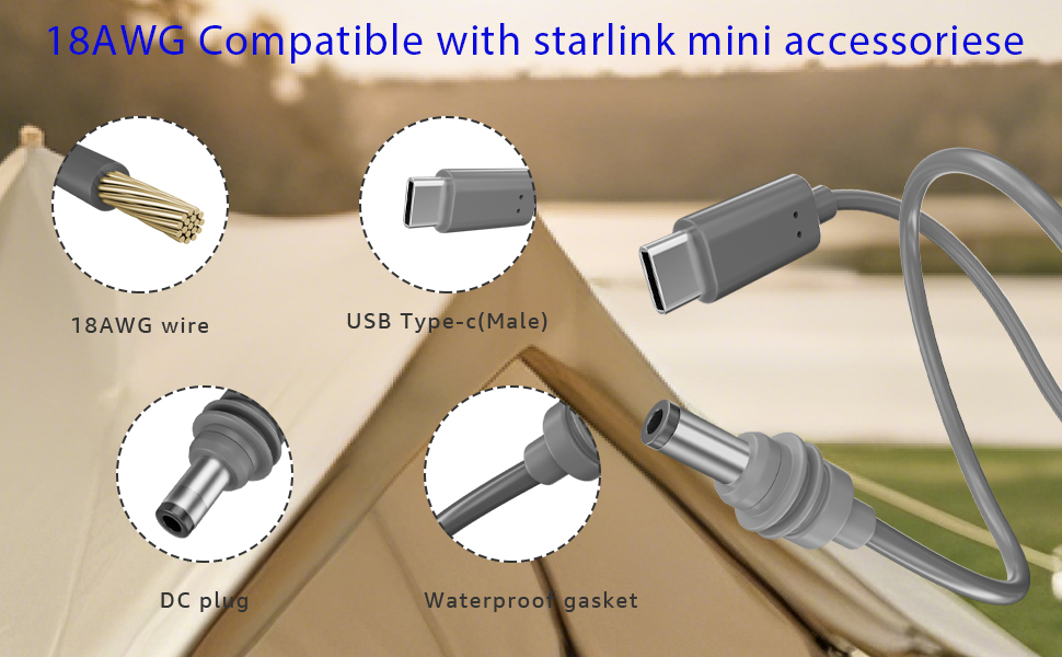 starlink usbc power cable