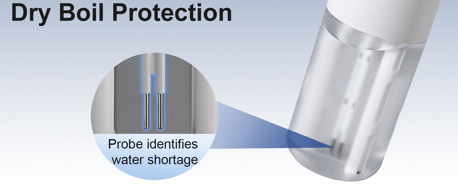 xuenair&amp;amp;#39;s small car humidifier features a reliable dry boil protection to avoid safety hazards