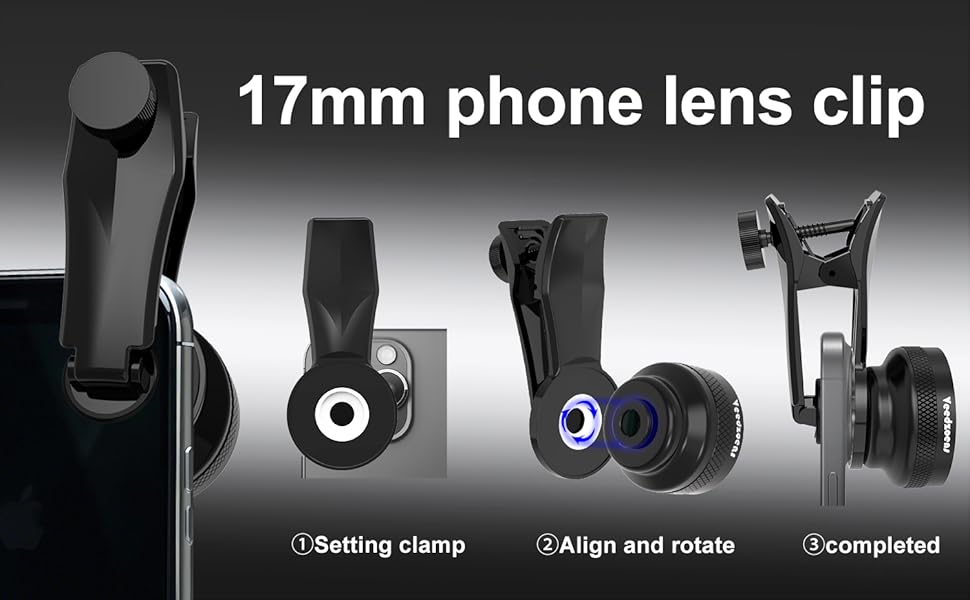 17mm phone lens clip