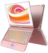 CC Store iPad 9th Gen Case with Keyboard, Multi-Touch &amp; Backlit Keys, 360 Rotatable &amp; Pencil Hold...