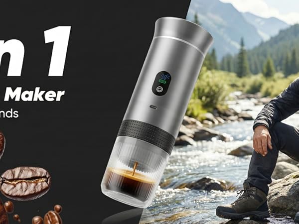 portable espresso maker;portable coffee maker;portable espresso machine;travel espresso maker