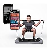 SQUATZ Resistance Band Bar For Training - Adjustable and Detachable Pilates Rod for Full Body Wor...