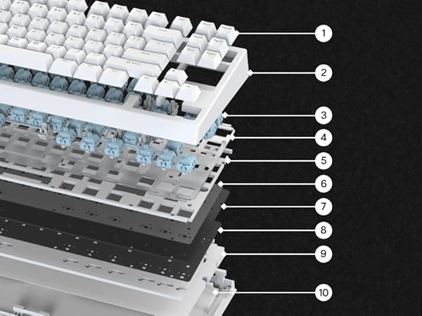 EPOMAKER G84 80% Gasket Mechanical Keyboard