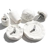 Sunxeke 6PCS Buffing Wheel for Drill, Multi-Specification Aluminum Wheel Polishing Kit,Buffing Pa...