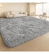 Mtandyx Large 9x12 Area Rug for Living Room, Soft Shag Rugs for Bedroom, Non-Slip Ultra Fluffy Ru...