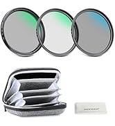 NEEWER 67mm UV/CPL/ND Lens Filter Kit with Hard Shell Storage Case, Multicoated Optical Glass &amp; A...