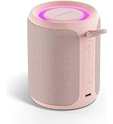 Portable Bluetooth Speaker, IP67 Waterproof &amp; Dustproof Wireless Speaker with Lights, 15W Loud St...
