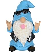 Mood Lab Garden Gnome - Rocker Gnome Statue - 9.25 Inch Tall Lawn Figurine - for Outdoor or House...