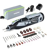WORKPRO 12V Cordless Rotary Tool Kit, 5 Variable Speeds, Powerful Engraver, Sander, Polisher, 114...