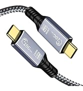 Tan QY USB C Cable 1FT, USB C 3.2 Gen 2X2 Cable, 8K Monitor Video Output, 20Gbps High Speed Data ...