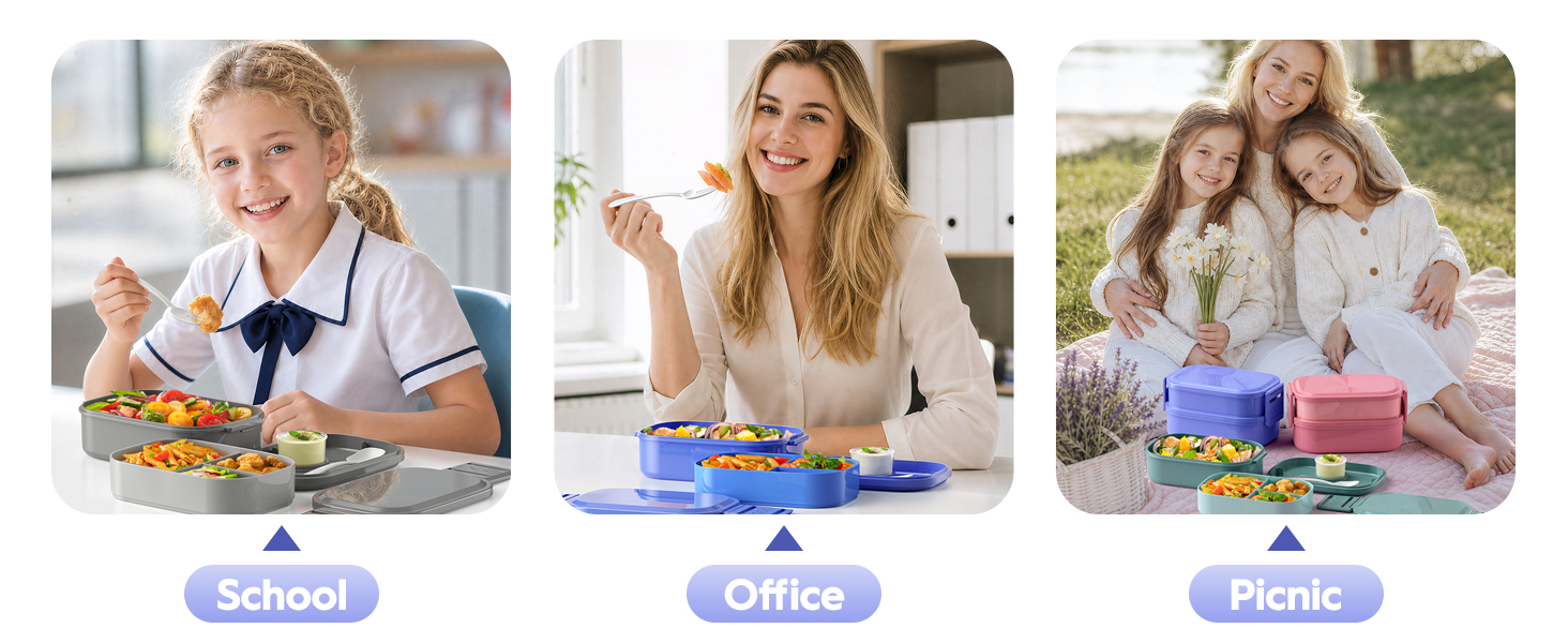 stackable lunch box containers