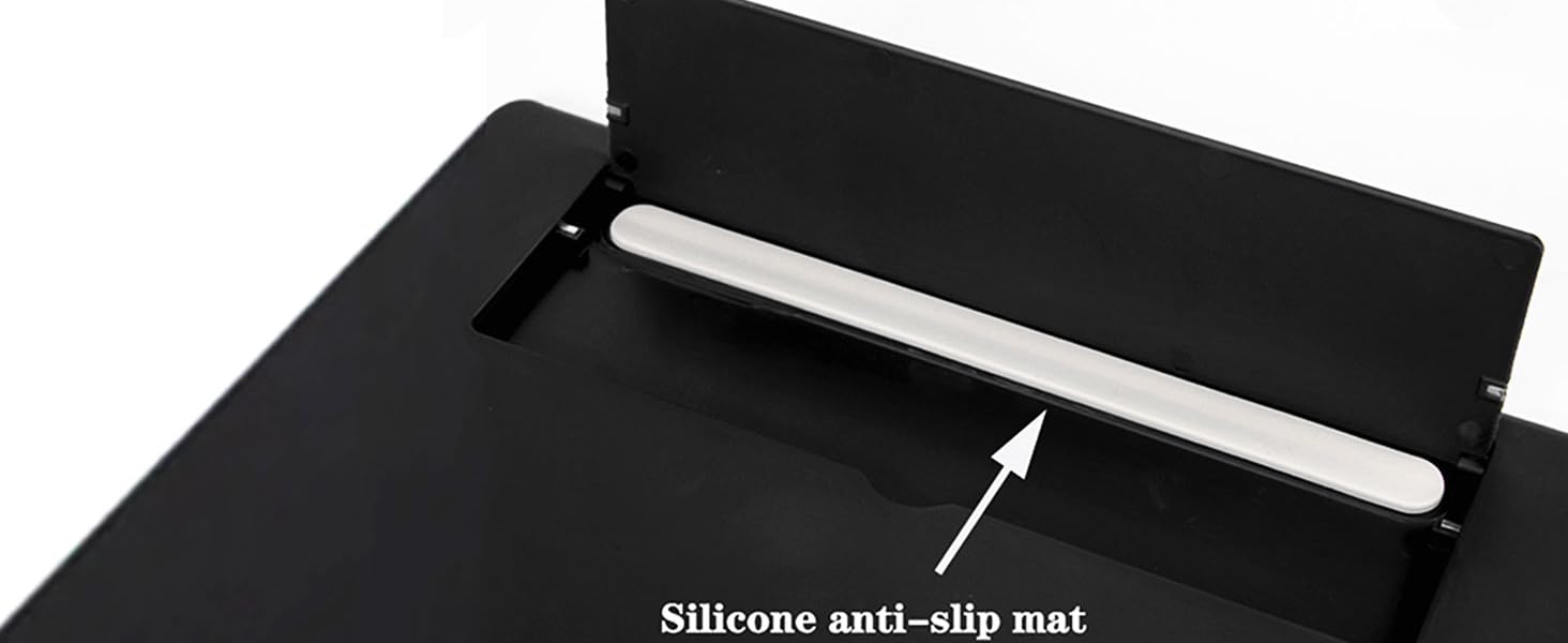 anti-slip silicone mat phone stand holder with magnifier screen