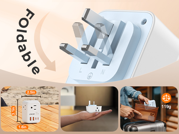 US to UK Plug Adapter
